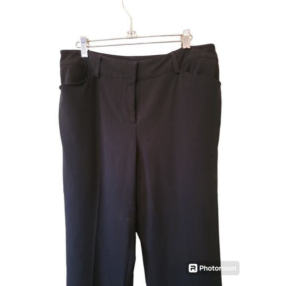 Chicos Black Dress Trousers Pants No Show Pockets Womens Slacks Sz Chico 1 Short - Picture 3 of 6